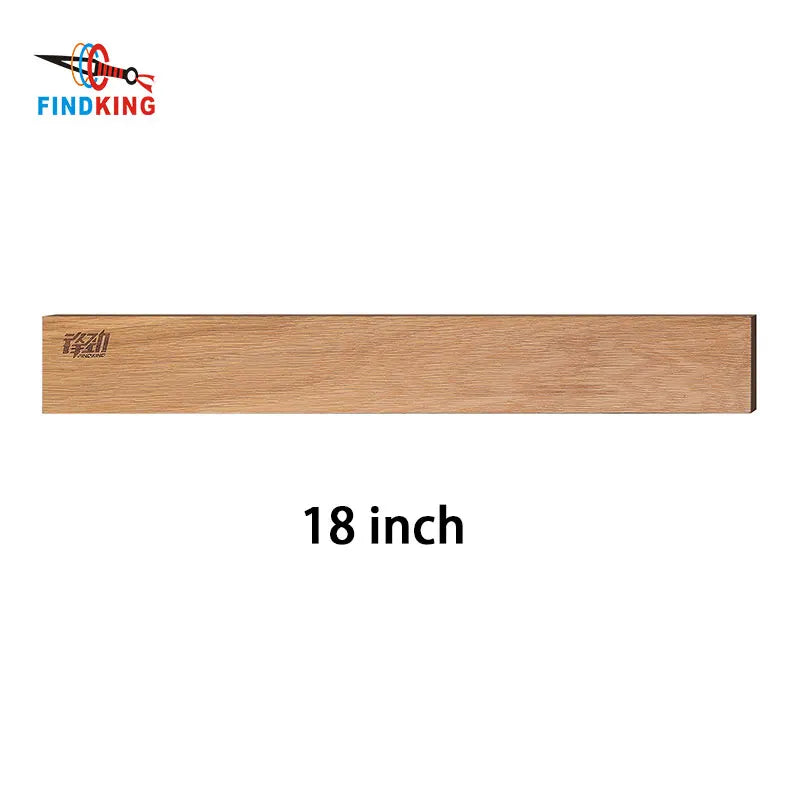 New Design  Powerful Magnetic Knife Strip Handmade Acacia Wood Knives Holder Wall Mount Block 3Pcs 12' 16' 18 Inch Rack
