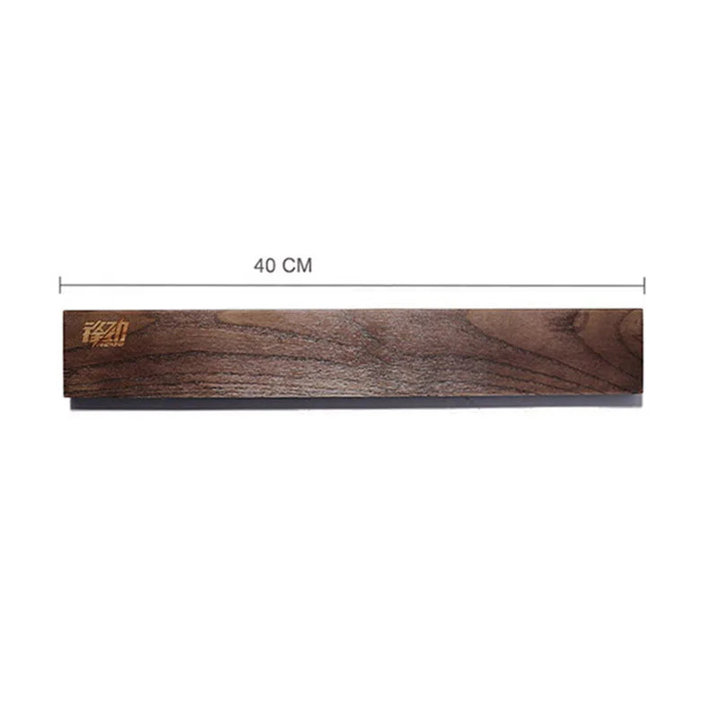 New Design  Powerful Magnetic Knife Strip Handmade Acacia Wood Knives Holder Wall Mount Block 3Pcs 12' 16' 18 Inch Rack