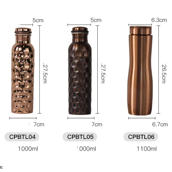 Handmade Brass Water Bottle